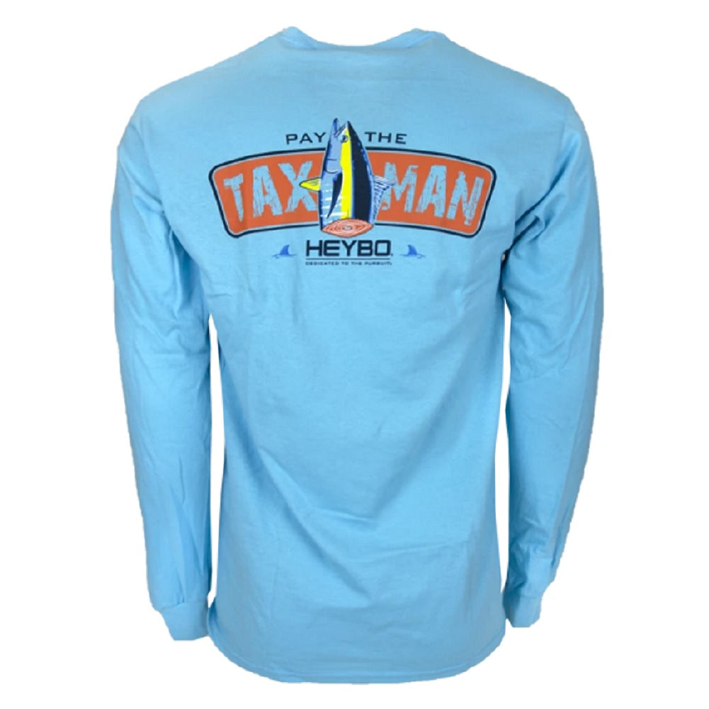 Heybo Tax Man Long Sleeve T-Shirt Pool Blue