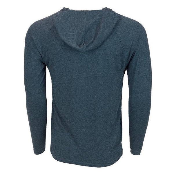 Heybo Tri Blend Lightweight Hoodie Navy Back