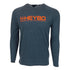 Heybo Tri Blend Lightweight Hoodie Navy Front