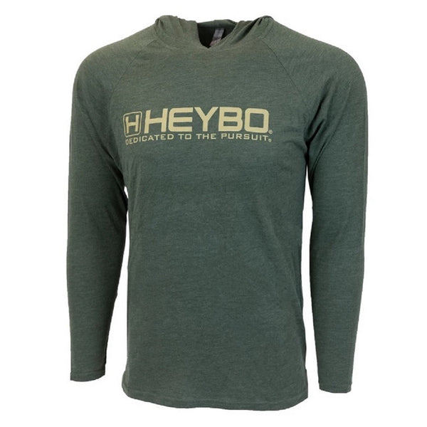 Heybo Tri Blend Lightweight Hoodie Olive Front