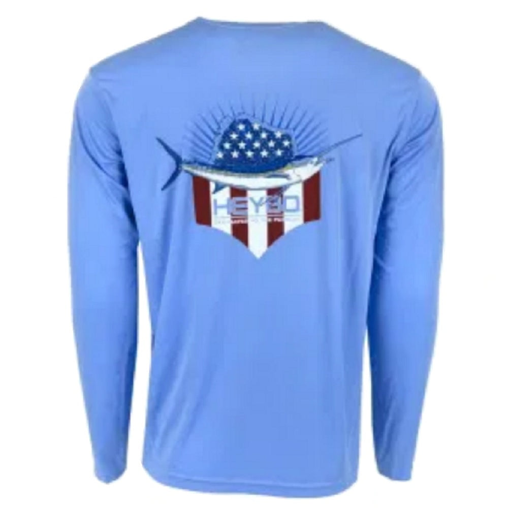 Heybo Reef Performance Patriotic Sail L/S Performance T-Shirt