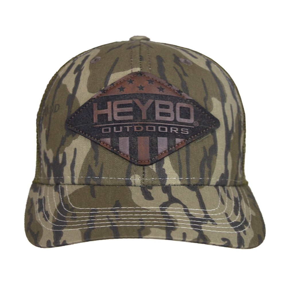 Heybo Merica Leather Patch Meshback Trucker Cap