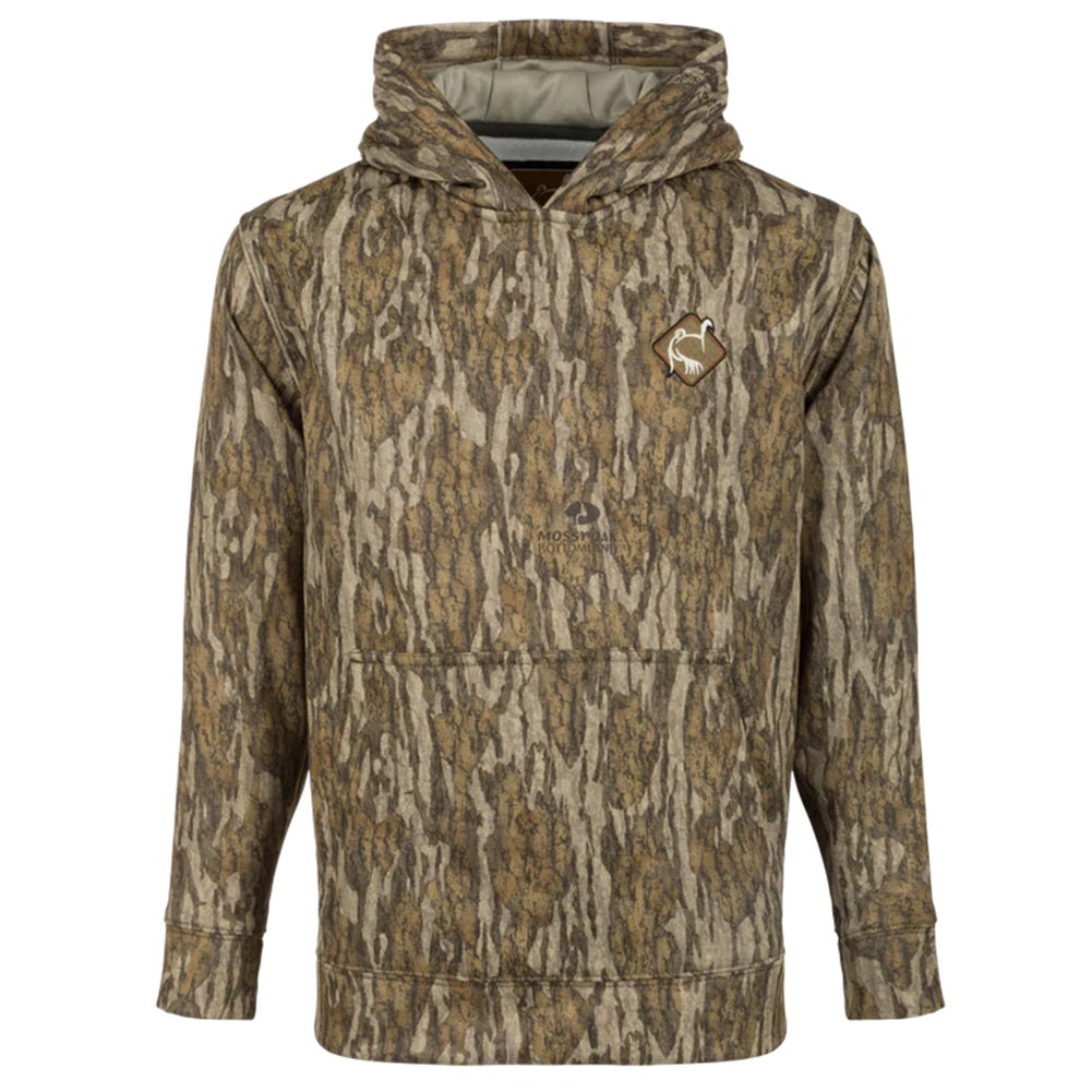Ol' Tom Youth Camo Performance Hoodie Mossy Oak Bottomland