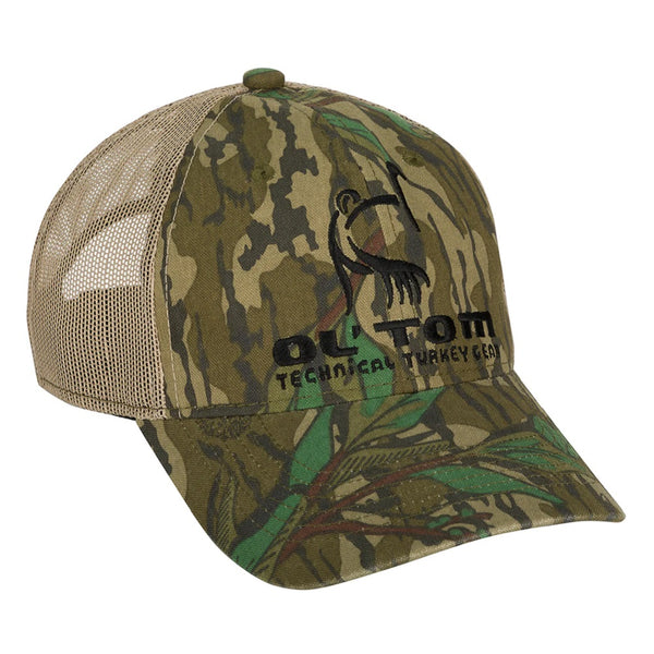 Ol' Tom Logo Mesh Back Camo Cap Mossy Oak Greenleaf