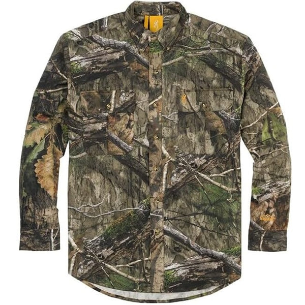 Browning Mens Wasatch-CB LS Button Down Camo Shirt