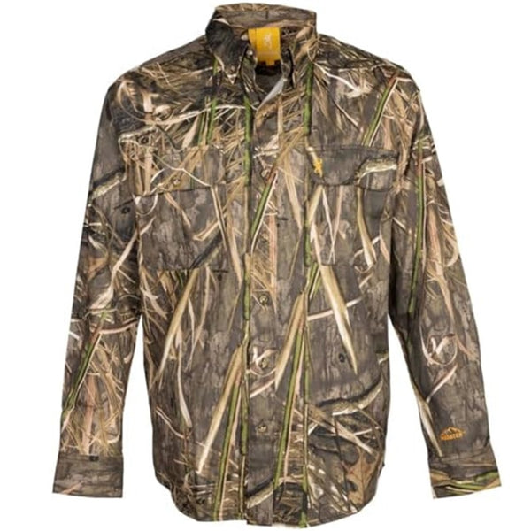 Browning Mens Wasatch-CB LS Button Down Camo Shirt