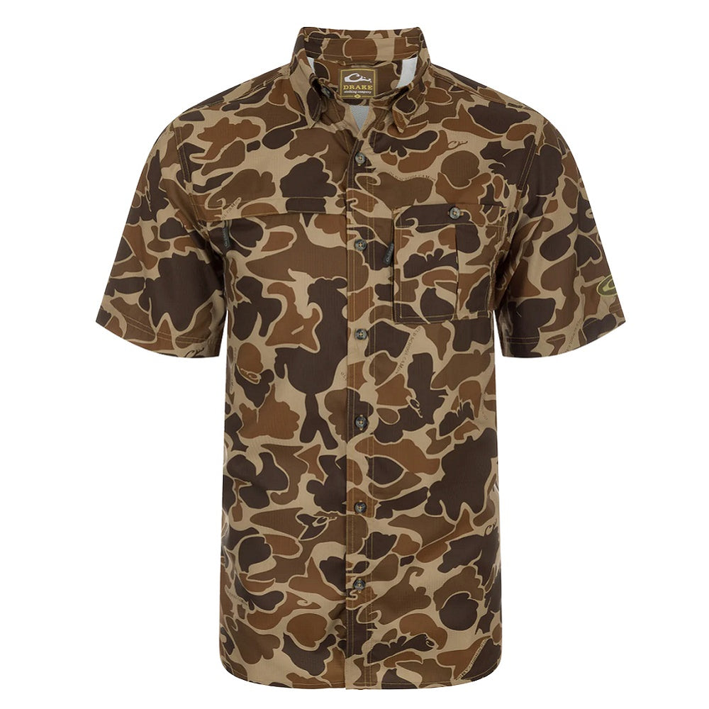 Drake Waterfowl 8-Shot Flyweight Camo S/S Shirt