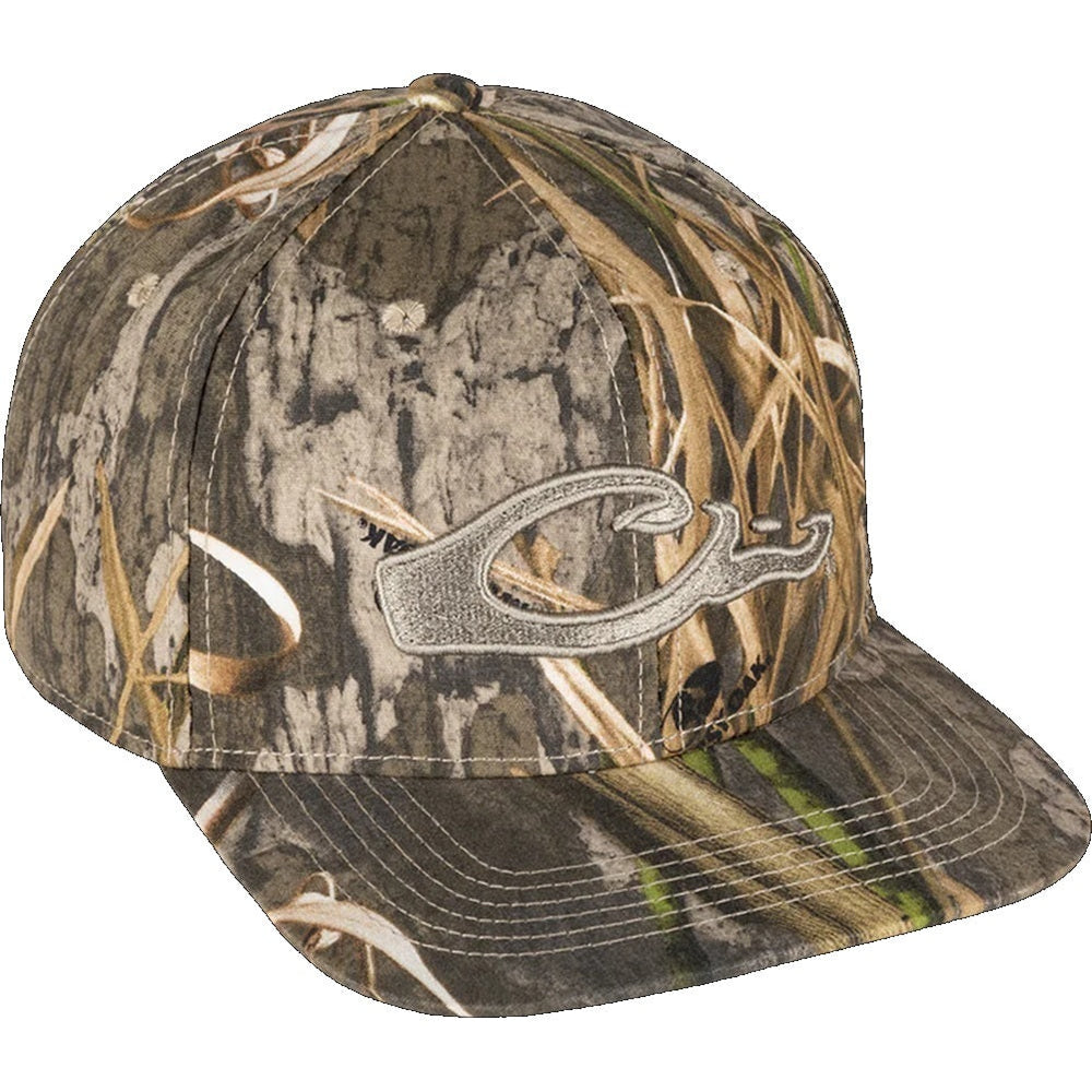 Drake Waterfowl Camo Flat Bill Cap