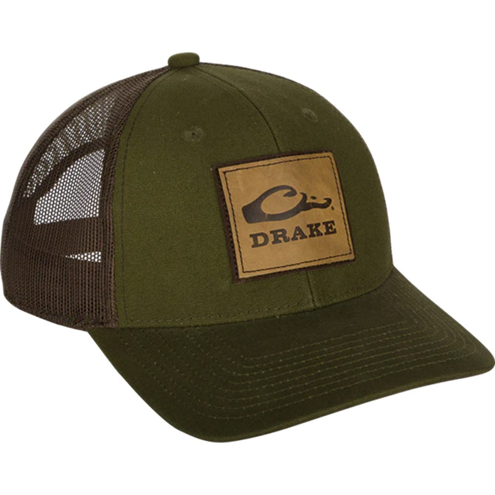 Drake Waterfowl Leather Patch Mesh Back Cap