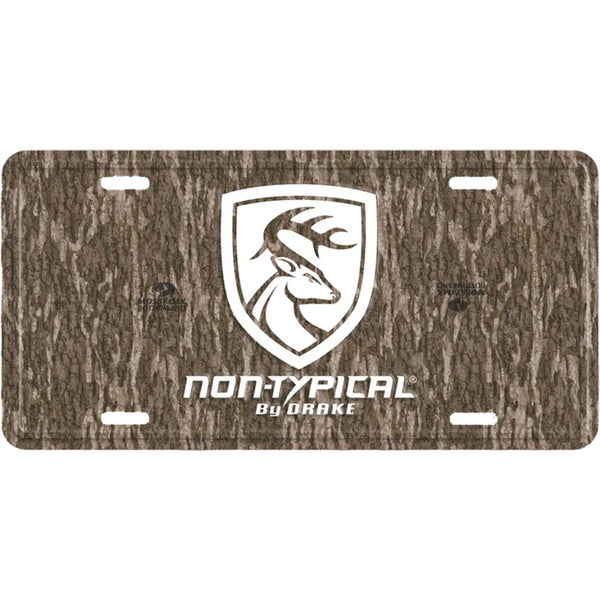 Drake Non-Typical Logo Camo Auto Tag License Plate
