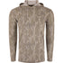 Drake Tri Blend L/S Camo Hoodie Mossy Oak Original Bottomland