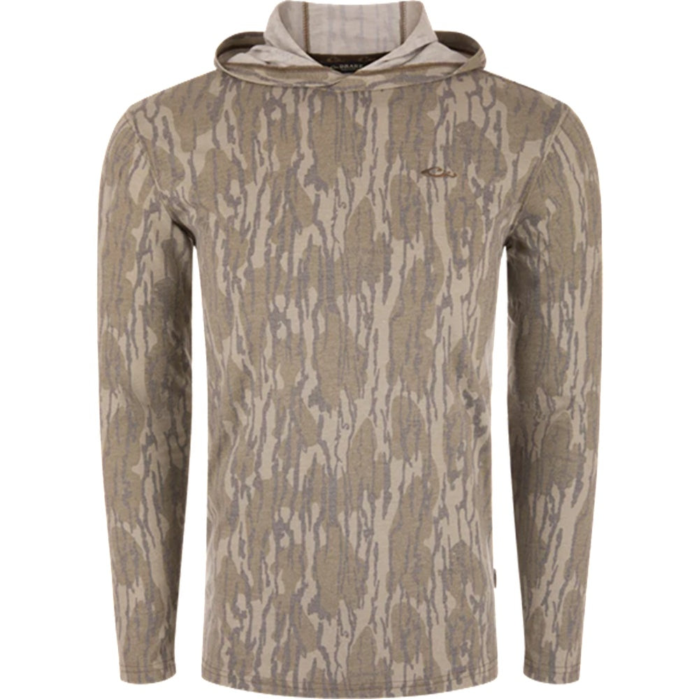 Drake Youth Tri Blend L/S Camo Hoodie
