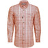 Drake Hunter Creek Window Pane Plaid Long Sleeve Shirt Burnt Brick
