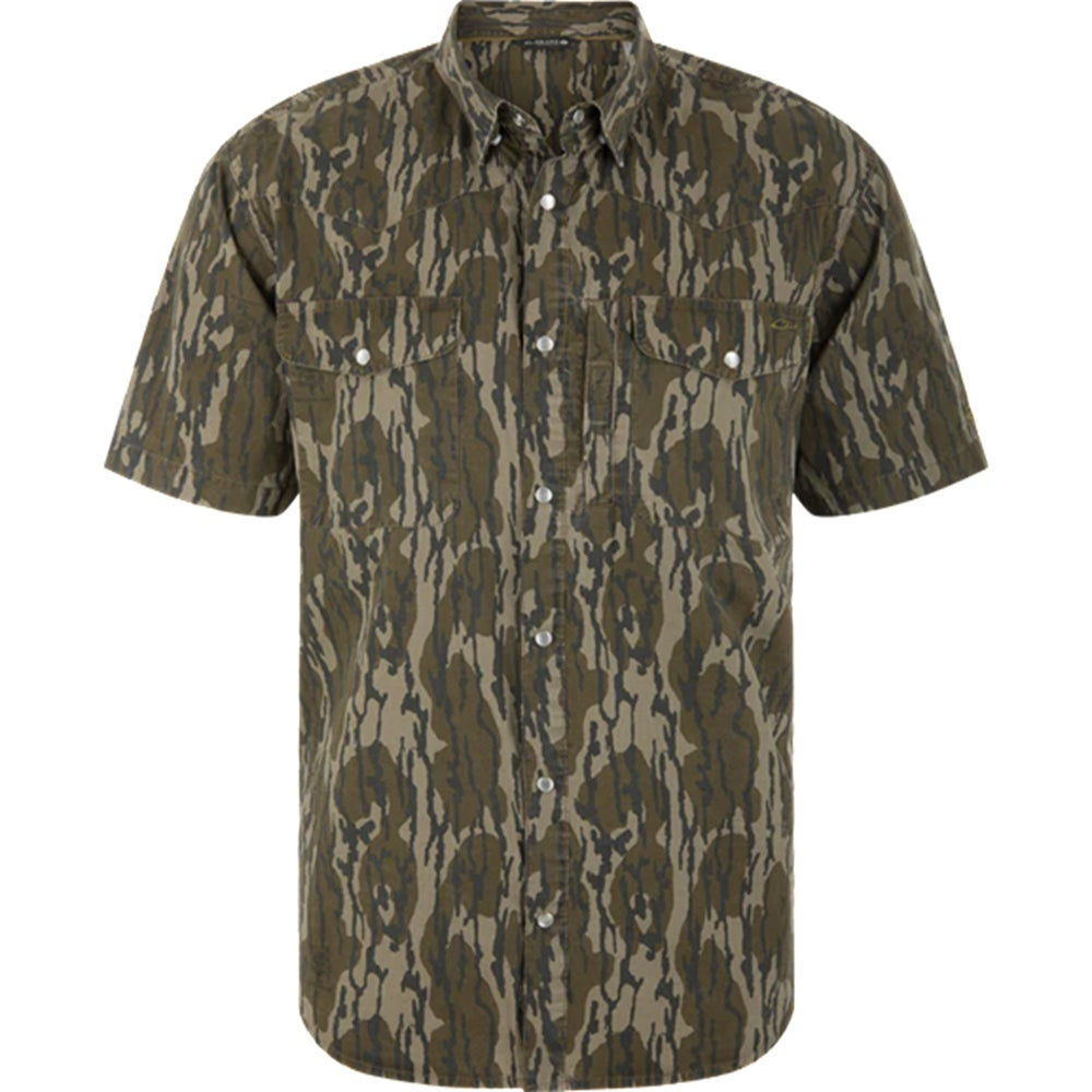 Cinco Ranch Western Acid Washed S/S Shirt