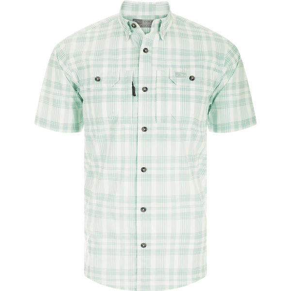 Drake Frat Faded Plaid Button-Down Short Sleeve Shirt