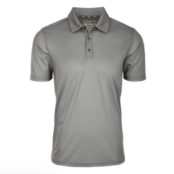 Drake Waterfowl Heather Polo Castlerock Grey