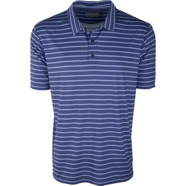 Drake Waterfowl Performance Stretch Striped Polo