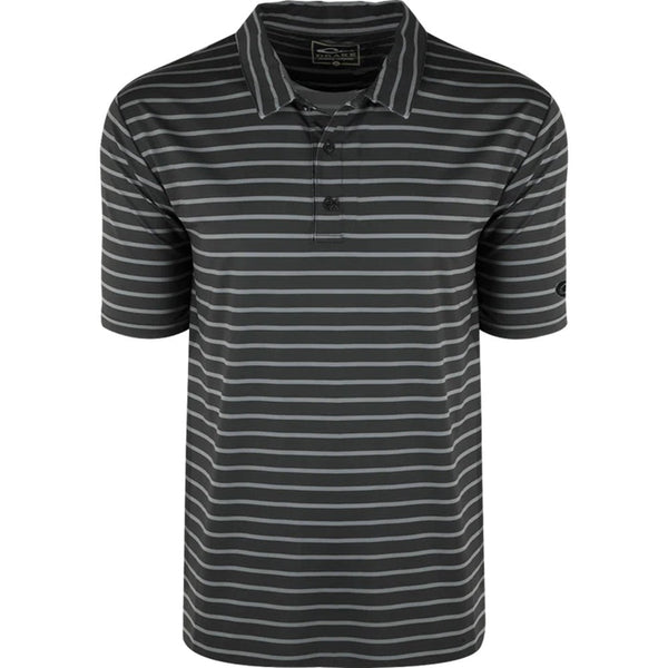 Drake Waterfowl Performance Stretch Striped Polo