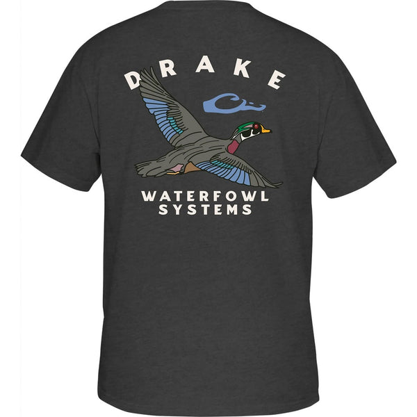 Drake Retro Wood Duck Short Sleeve T-Shirt