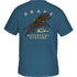 Drake Waterfowl Retro Black Lab Short Sleeve T-Shirt Blue Steel