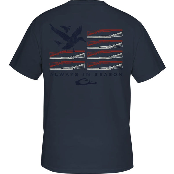 Drake Americana Duck Flag Short Sleeve T-Shirt