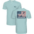 Drake Americana Scenic Short Sleeve T-Shirt Beach Glass Light Heather