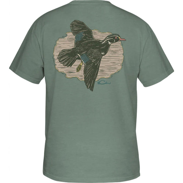 Drake Wood Duck Flight Short Sleeve T-Shirt