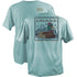 Drake Mallard Bow Tie Cotton Short Sleeve T-Shirt Aqua Sky