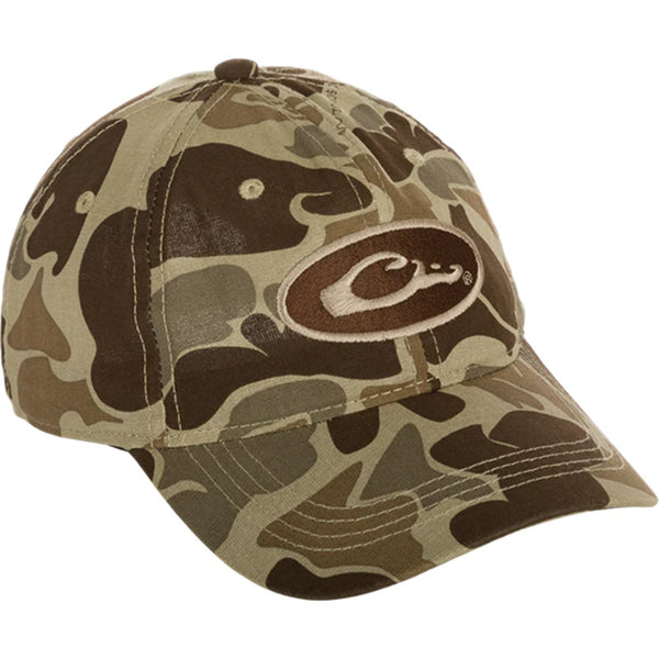 Drake Waterfowl Oval Logo Cotton Camo Cap