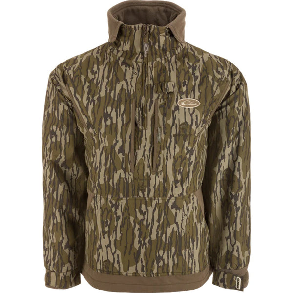 Drake Waterfowl MST Waterproof Fleece-Lined 1/4 Zip Jacket Mossy Oak Original Bottomland