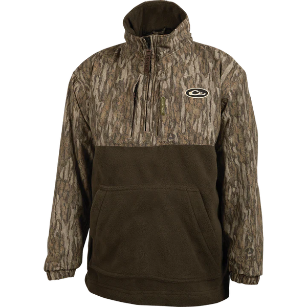 Drake Waterfowl MST Youth Eqwader 1/4 Zip Jacket Mossy Oak Bottomland