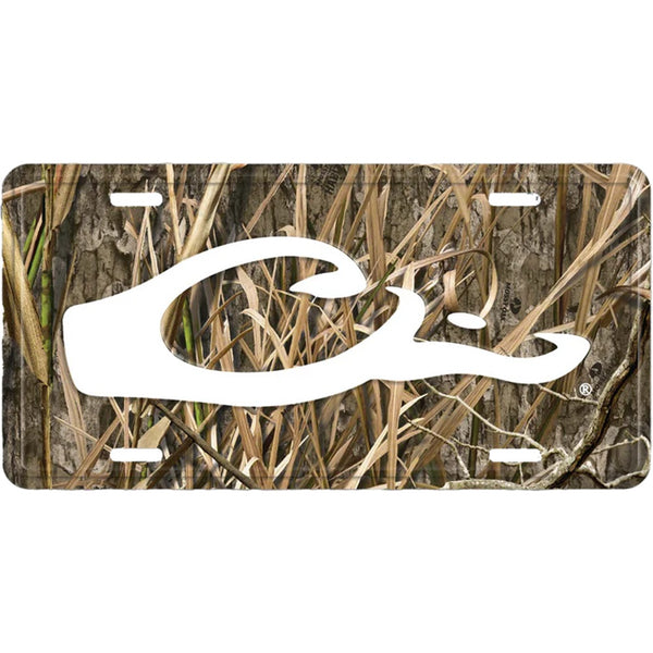 Drake Waterfowl Camo Logo License Plate