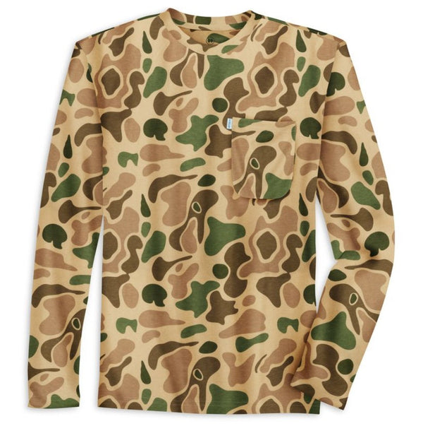 Heybo The Oceanside Crew Neck Long Sleeve Shirt Traditions Camo