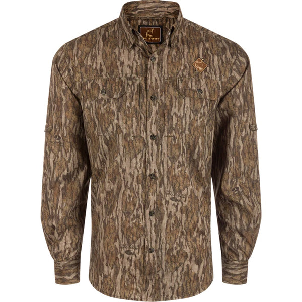 Ol' Tom Men's Camo L/S Wingshooter Trey Shirt