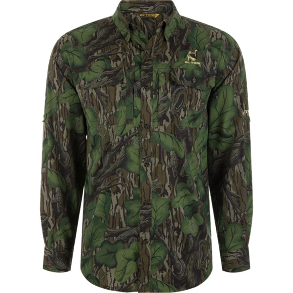 Ol' Tom Men's Camo L/S Wingshooter Trey Shirt