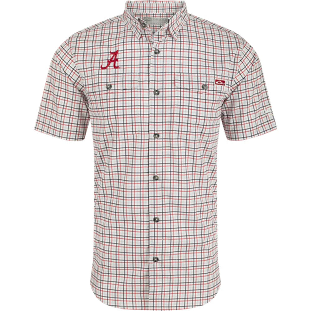 Drake Alabama Frat Tattersall S/S Shirt