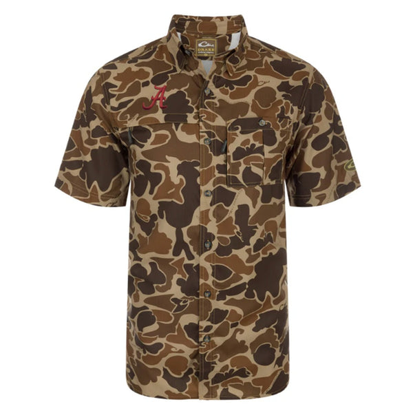 Drake Alabama 8-Shot Flyweight Camo S/S Shirt