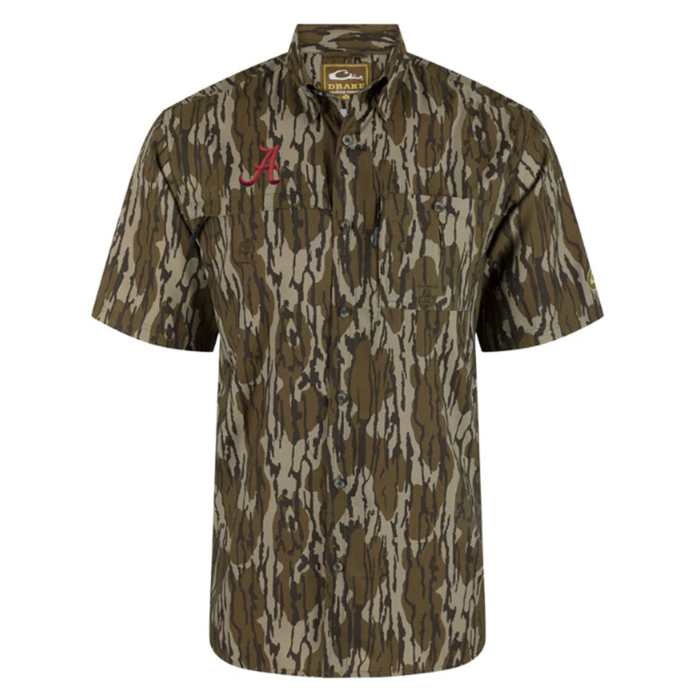Drake Alabama 8-Shot Flyweight Camo S/S Shirt