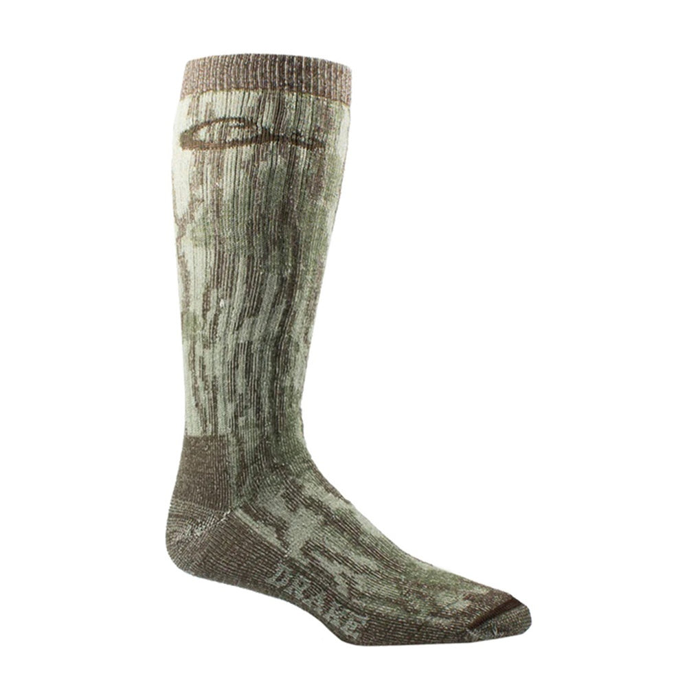 Drake Waterfowl Midweight Merino Camo Mid Calf Hunting Sock