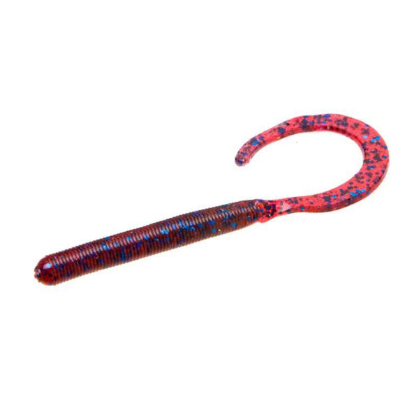 Zoom 4 inch c tail worm plum