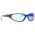 Calcutta Carolina Sunglasses Matte Black Frame/Blue Mirror Lens