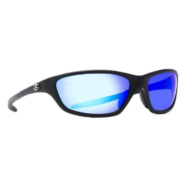 Calcutta Tellico Sunglasses Matte Black Frame Blue Mirror Lens