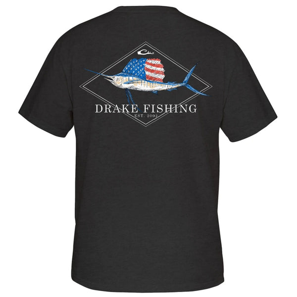 Drake Performance Fishing Patriotic Sail S/S T-Shirt