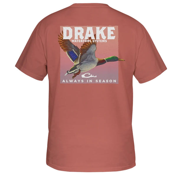 Drake Waterfowl Youth Mallard in Flight Short Sleeve T-Shirt