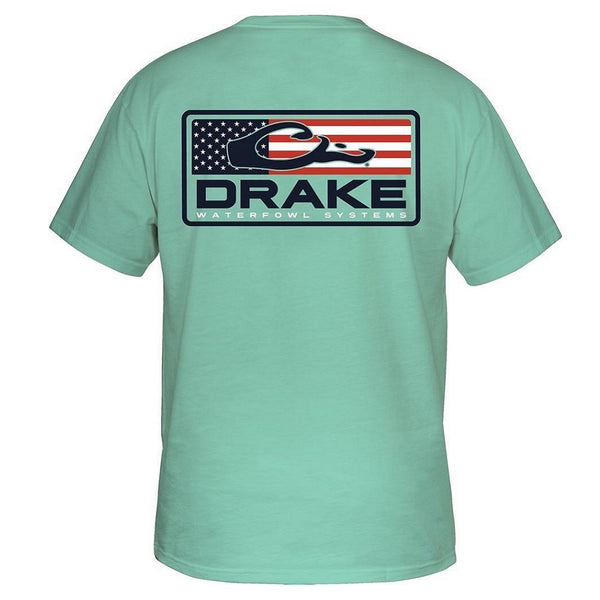 Drake Waterfowl Patriotic Bar S/S T-Shirt