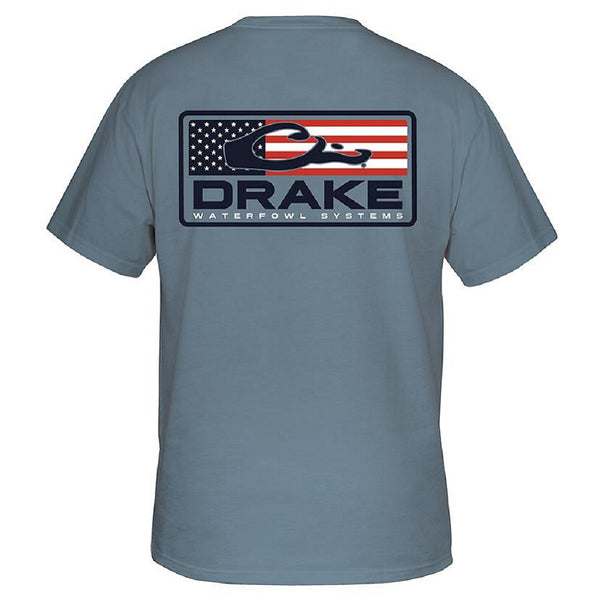 Drake Waterfowl Patriotic Bar S/S T-Shirt