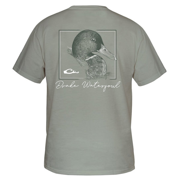 Drake Waterfowl Mallard Headshot Short Sleeve T-Shirt Bay