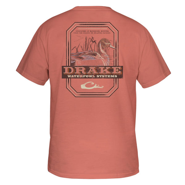 Drake Waterfowl Bull Sprig Short Sleeve T-Shirt Brick Dust