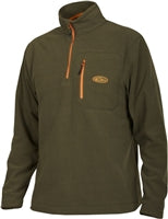 Drake Waterfowl Systems Square Check Camp Fleece 1/4 Zip Pullover