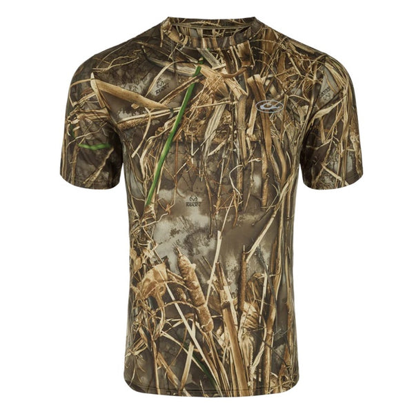 Drake Waterfowl Youth EST Camo Performance S/S Crew